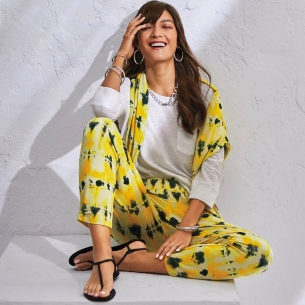 Cabi atomic type dye loungewear set.  S.  Never worn.  6049 and 6122